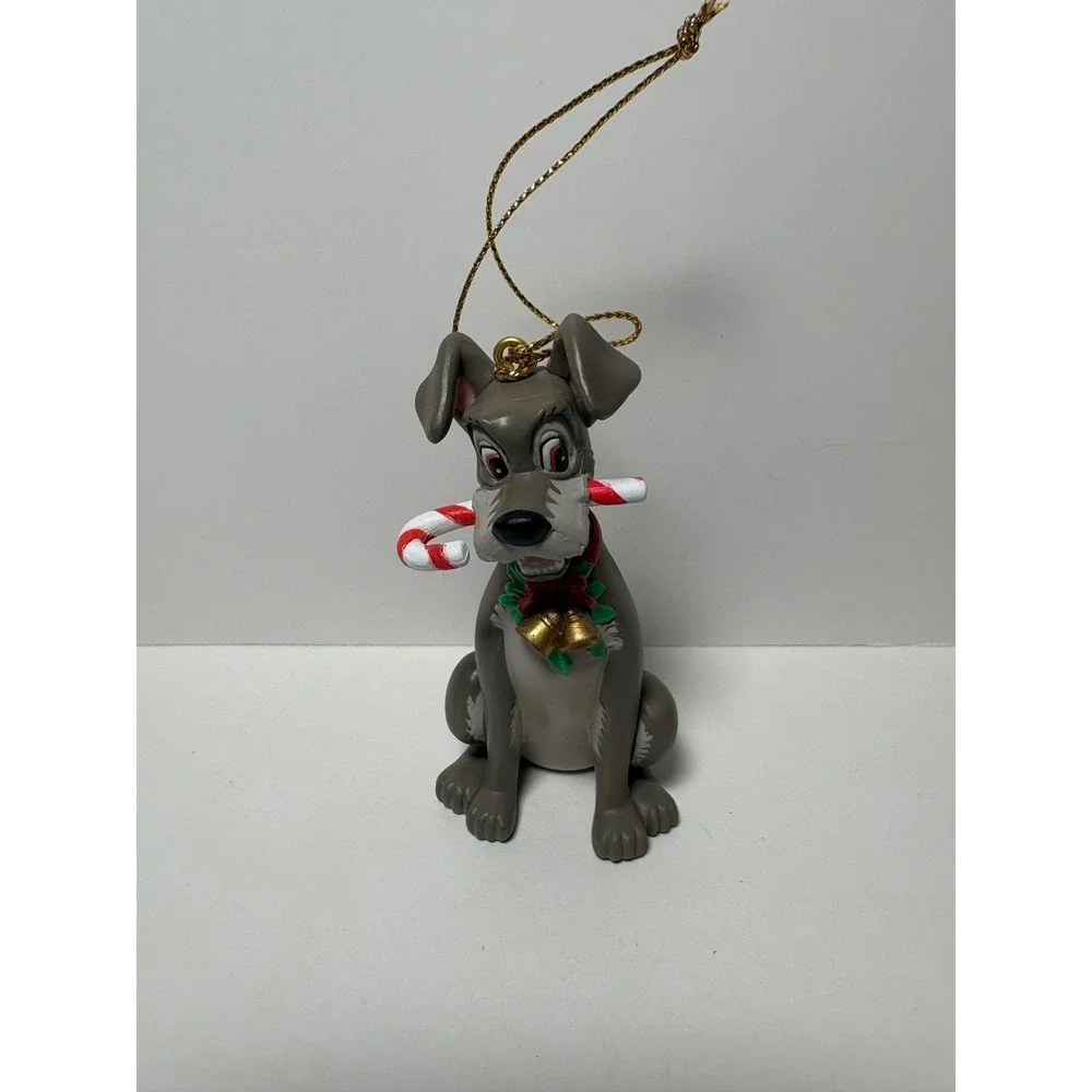 Disney Lady and the Tramp Tramp Christmas Ornament with Candy Cane & Box 028908